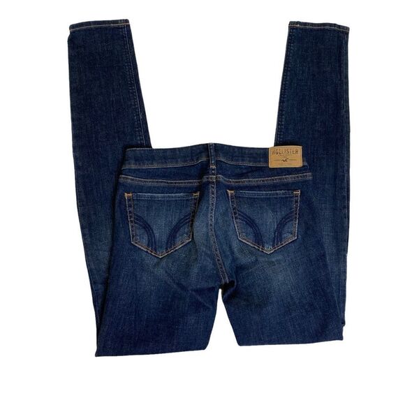 🎉Hollister Dark Wash Skinny Jeans Sz 0 - Picture 5 of 9